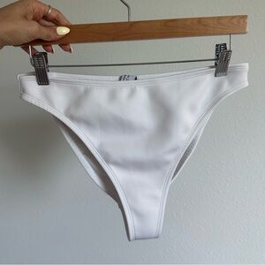 Dippin' Daisy's White Bikini High-Waisted Bottoms